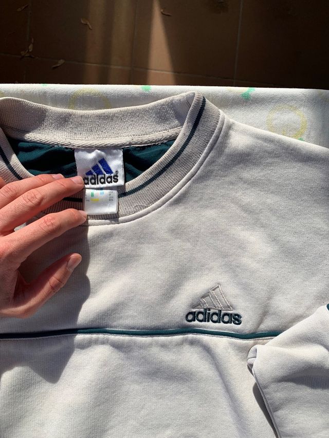 Sudadera Adidas Retro Blanca Talla M