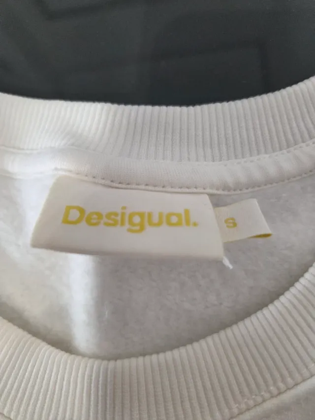 Sudadera Desigual Blanca Talla S