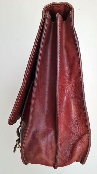 Valigetta The Bridge in pelle marrone