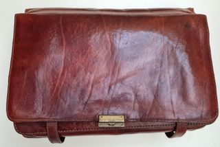 Valigetta The Bridge in pelle marrone