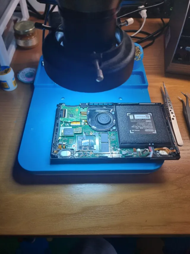 Soldadura Nintendo switch