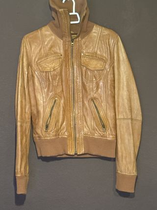 chaqueta de piel de ovino 100 por ciento