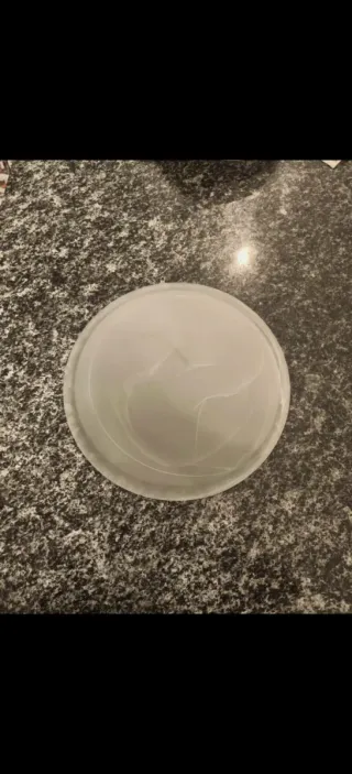 Plafoniera in vetro verde e trasparente