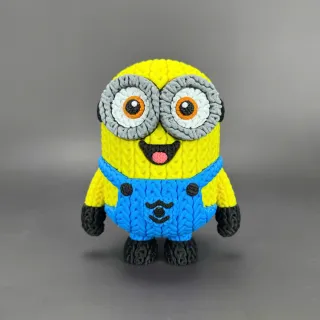 Figura Minion Chef Crochet 3D
