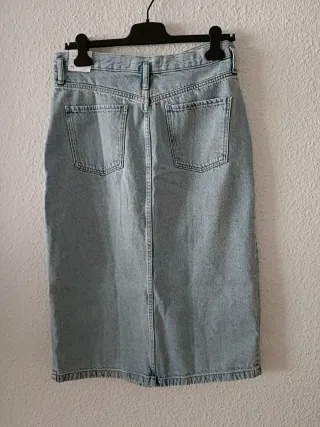 Falda Midi Vaquera Mango