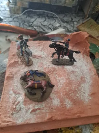 Soldatini piombo scala 1:72 a cavallo