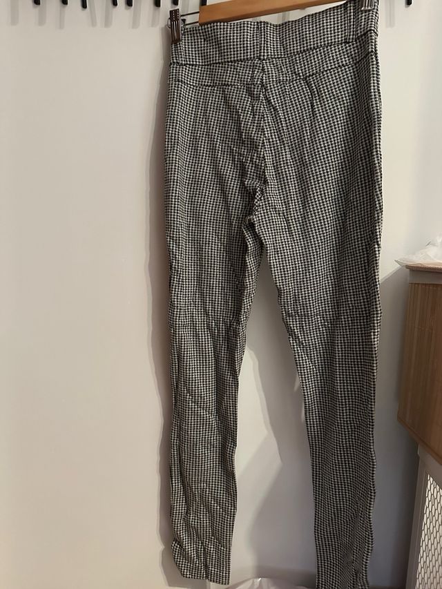 leggins de cuadros negros y blancos | S