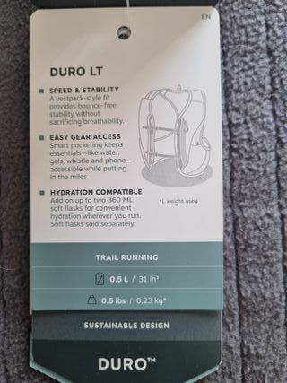 zaino gilet Osprey Duro LT  tg. M col. Verde *NEW