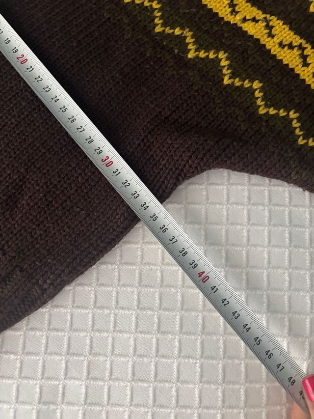 Jersey cuello alto estampado rayas