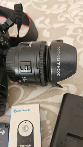 Canon 100D Lote Cámara + Accesorios