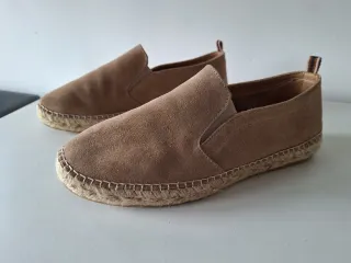 Zapatillas de verano beige/marrón talla 40