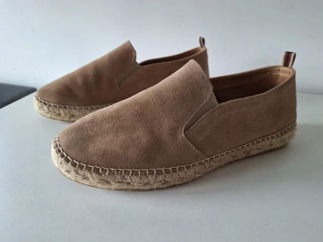 Zapatillas de verano beige/marrón talla 40