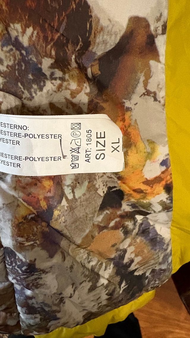 Giacchino trapuntato giallo