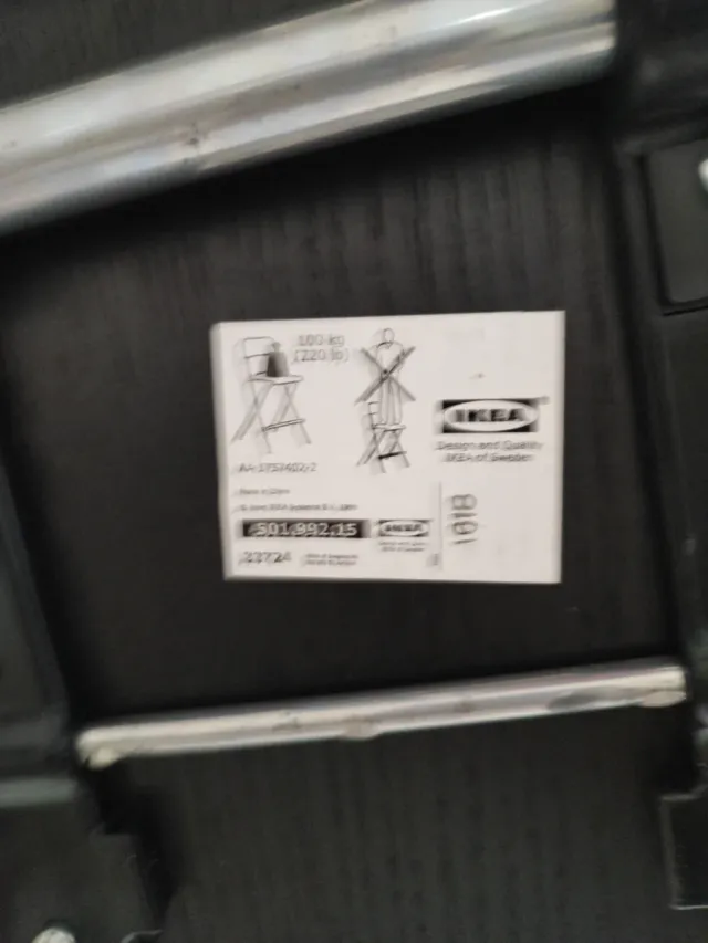 Silla alta cocina plegable