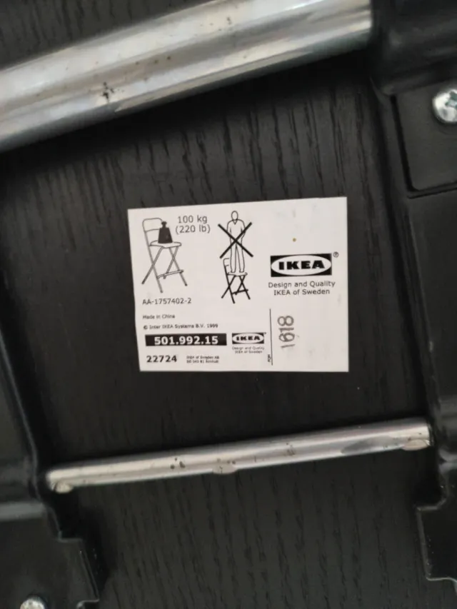 Silla alta cocina plegable