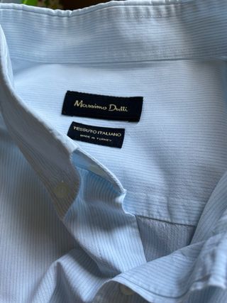 Camisa Hombre Massimo Dutti Azul