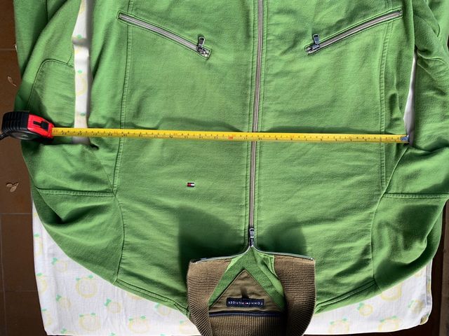 Chaqueta Sudadera Tommy Hilfiger Verde Talla L