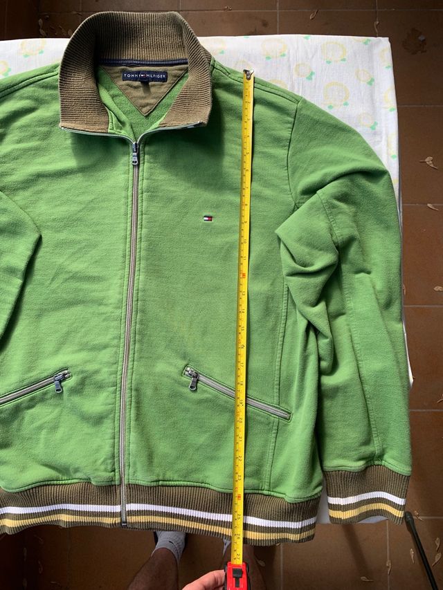 Chaqueta Sudadera Tommy Hilfiger Verde Talla L