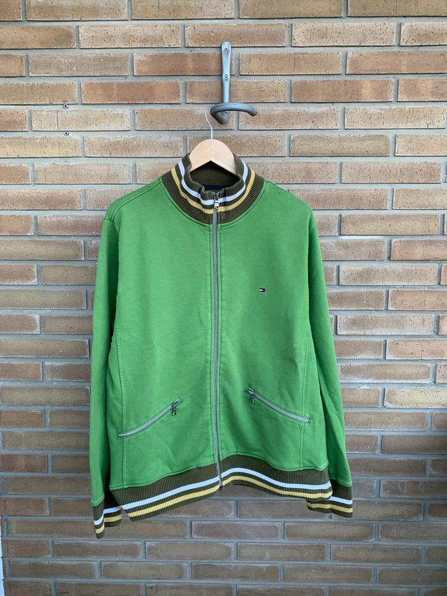 Chaqueta Sudadera Tommy Hilfiger Verde Talla L