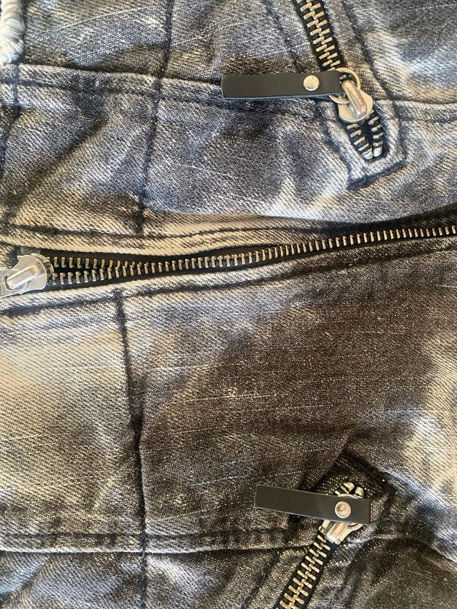 Miss Sixty Cazadora Vaquera Tachuelas Gris