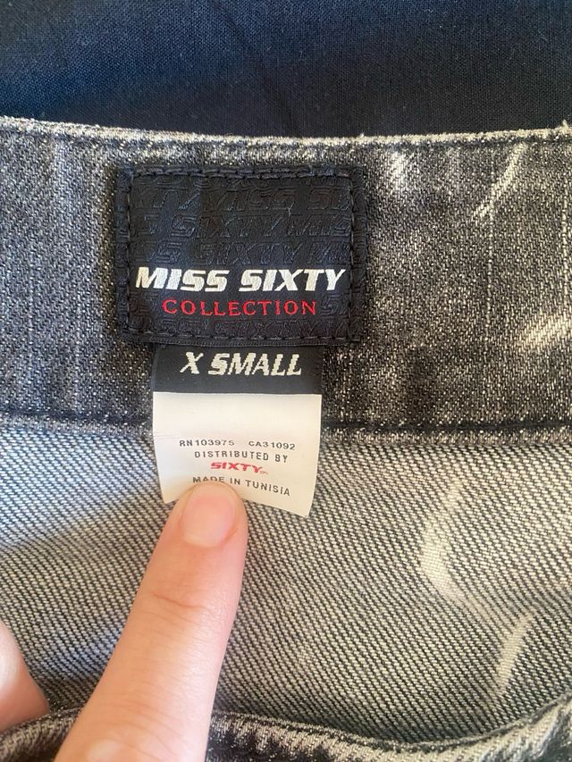 Miss Sixty Cazadora Vaquera Tachuelas Gris