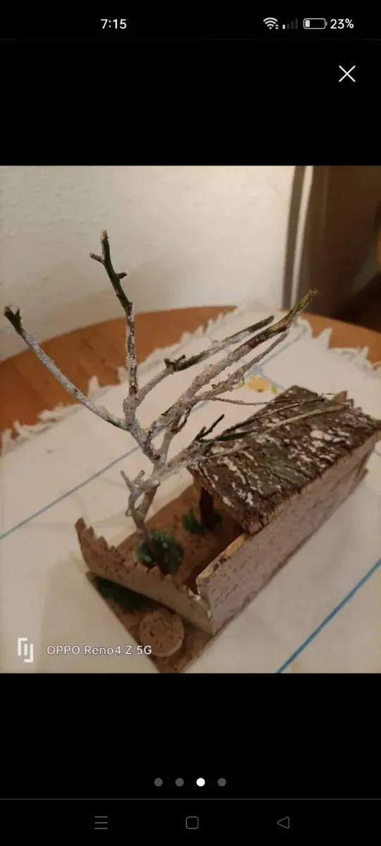 Porche de aperos antiguo para Belén