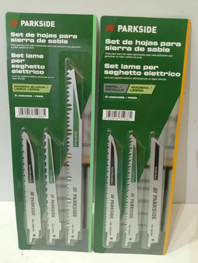 Set 12 Lame per Sega Sable PARKSIDE