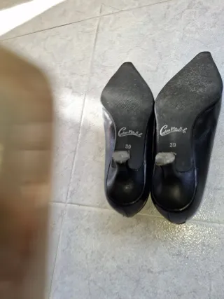 Zapatos Alaska Talla 39 Tacón Negro