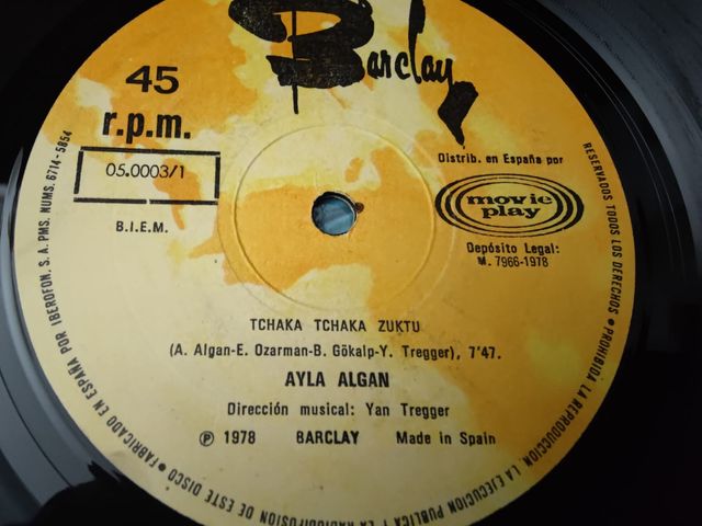 Vinilo Tchaka Tchaka Zuktu Ayla Algan