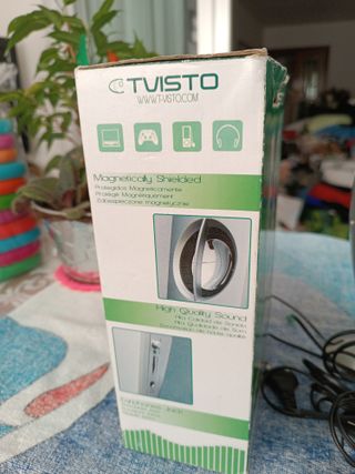 Altavoces TVISTO multimedia plateados