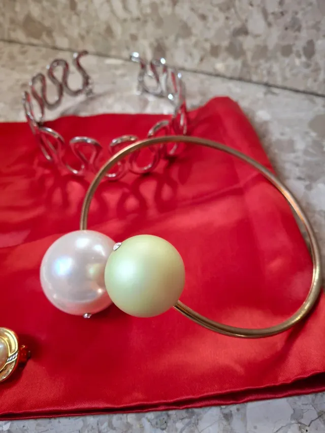 Set 3 collane e orecchini clip