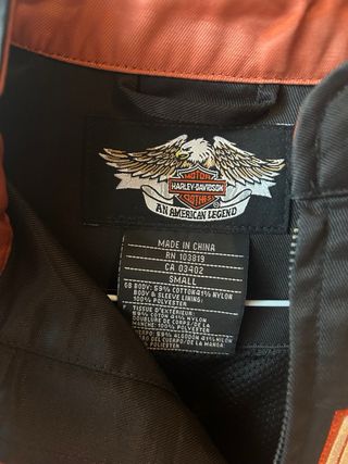 Giubbotto Harley Davidson Donna Nero Rosso