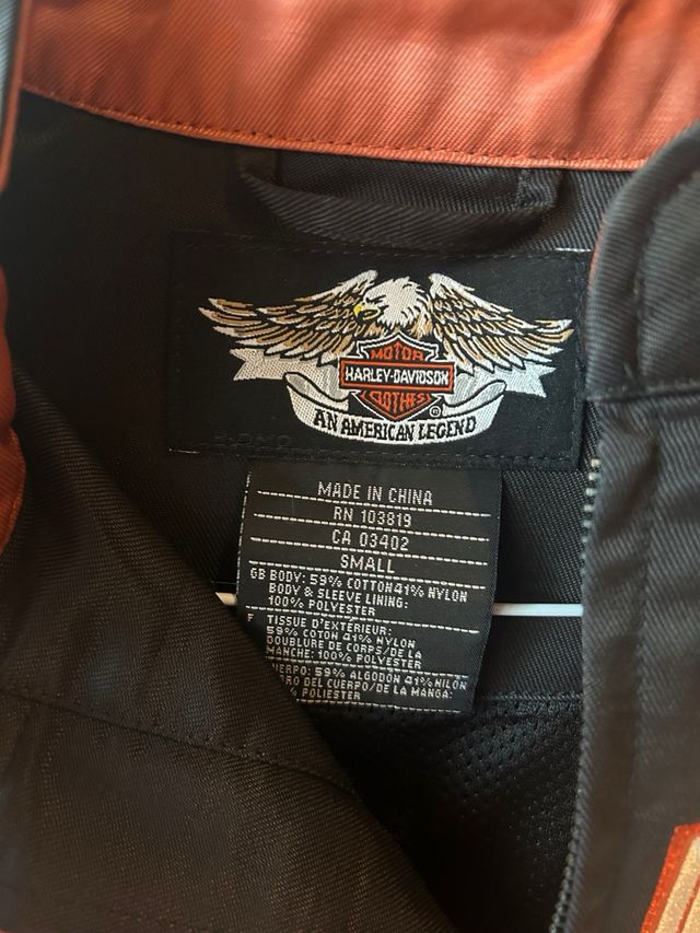 Giubbotto Harley Davidson Donna Nero Rosso