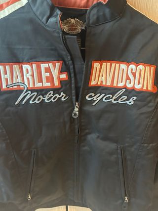 Giubbotto Harley Davidson Donna Nero Rosso