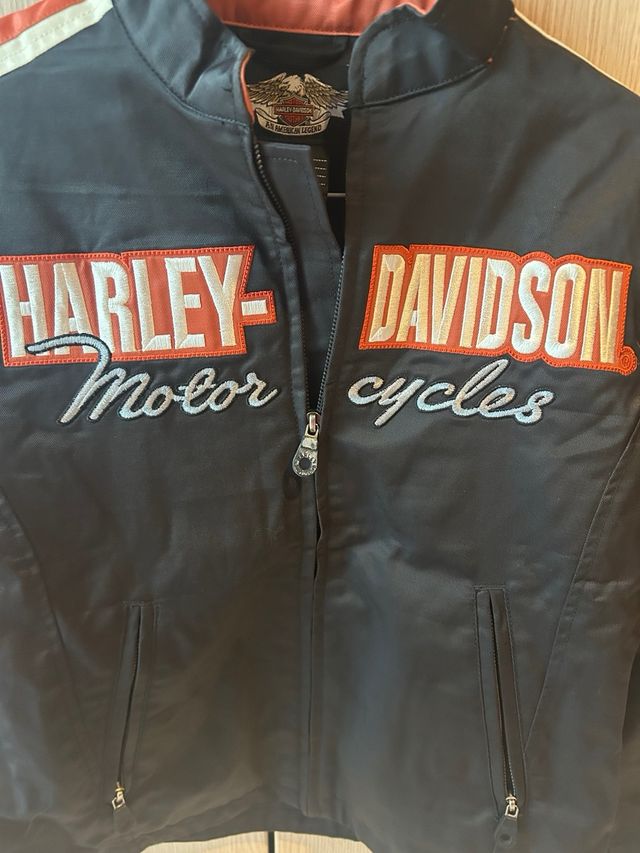 Giubbotto Harley Davidson Donna Nero Rosso