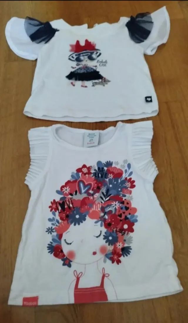 Lote 7 prendas bebé 12 meses niña