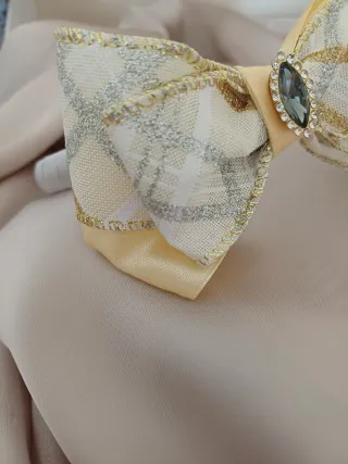 Cerchietto bambina con fiocco e strass