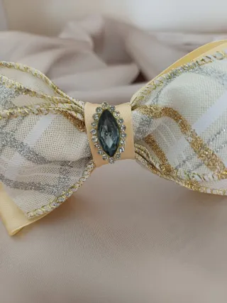 Cerchietto bambina con fiocco e strass