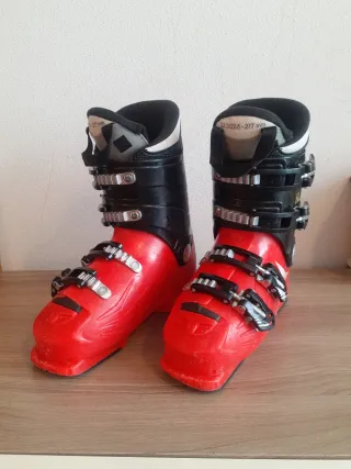 Botas de esquí infantiles rojas