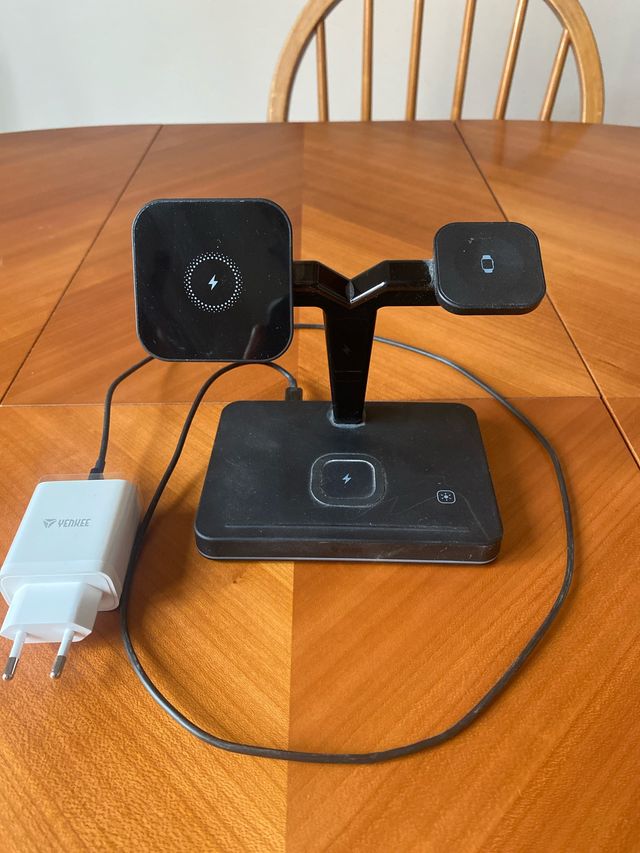 Cargador Inalámbrico 3 en 1 Yenkee