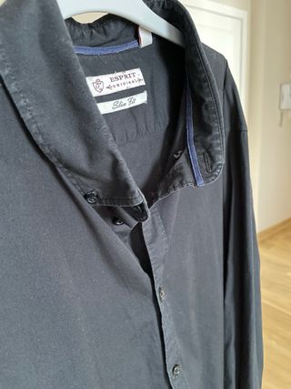 Camisa Esprit Negra Hombre