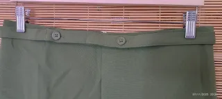 Pantalón recto Mango verde oliva