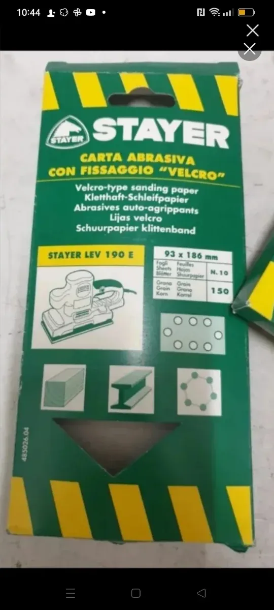 30 hojas de lija con velcro 93*186