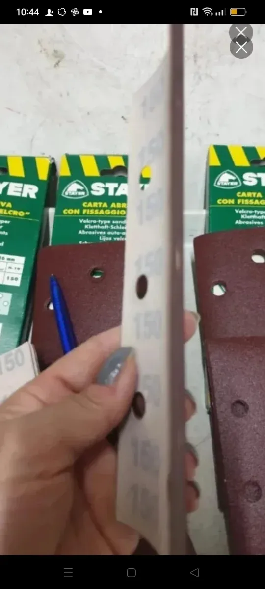 30 hojas de lija con velcro 93*186