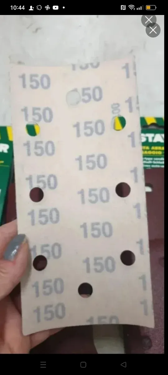 30 hojas de lija con velcro 93*186