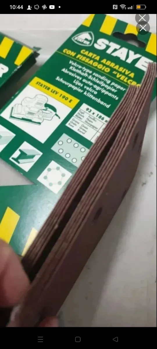 30 hojas de lija con velcro 93*186