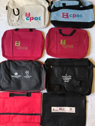 LOTE 8 BOLSOS BANDOLERA PORTÁTIL CLASE UNIVERSIDAD