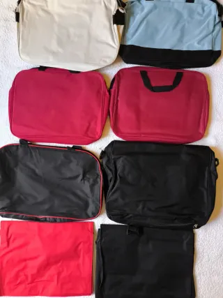 LOTE 8 BOLSOS BANDOLERA PORTÁTIL CLASE UNIVERSIDAD