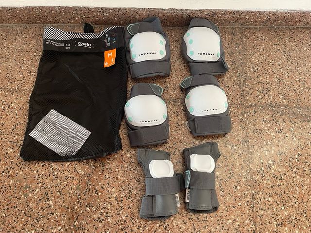 Conjunto Protecciones Bici M (Rodilleras, Coderas,