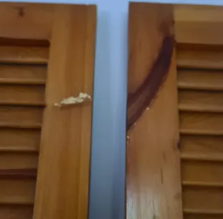 2 Puertas Armario Madera Lamas.